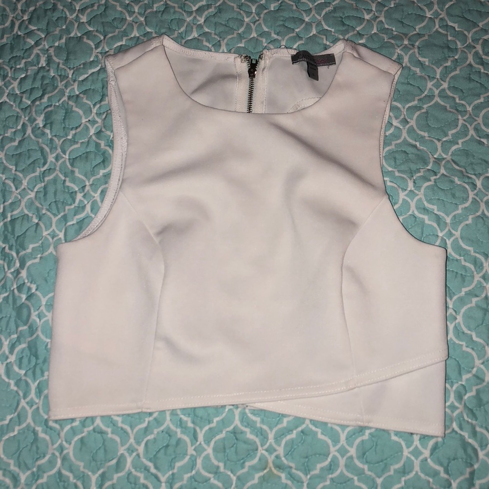 White Crop Top